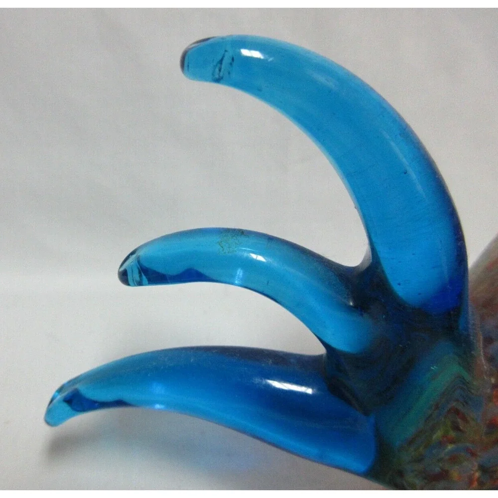 Art Glass ROOSTER Very Colorful Excellent Condition 5.5' TALL - Picture 4 of 6